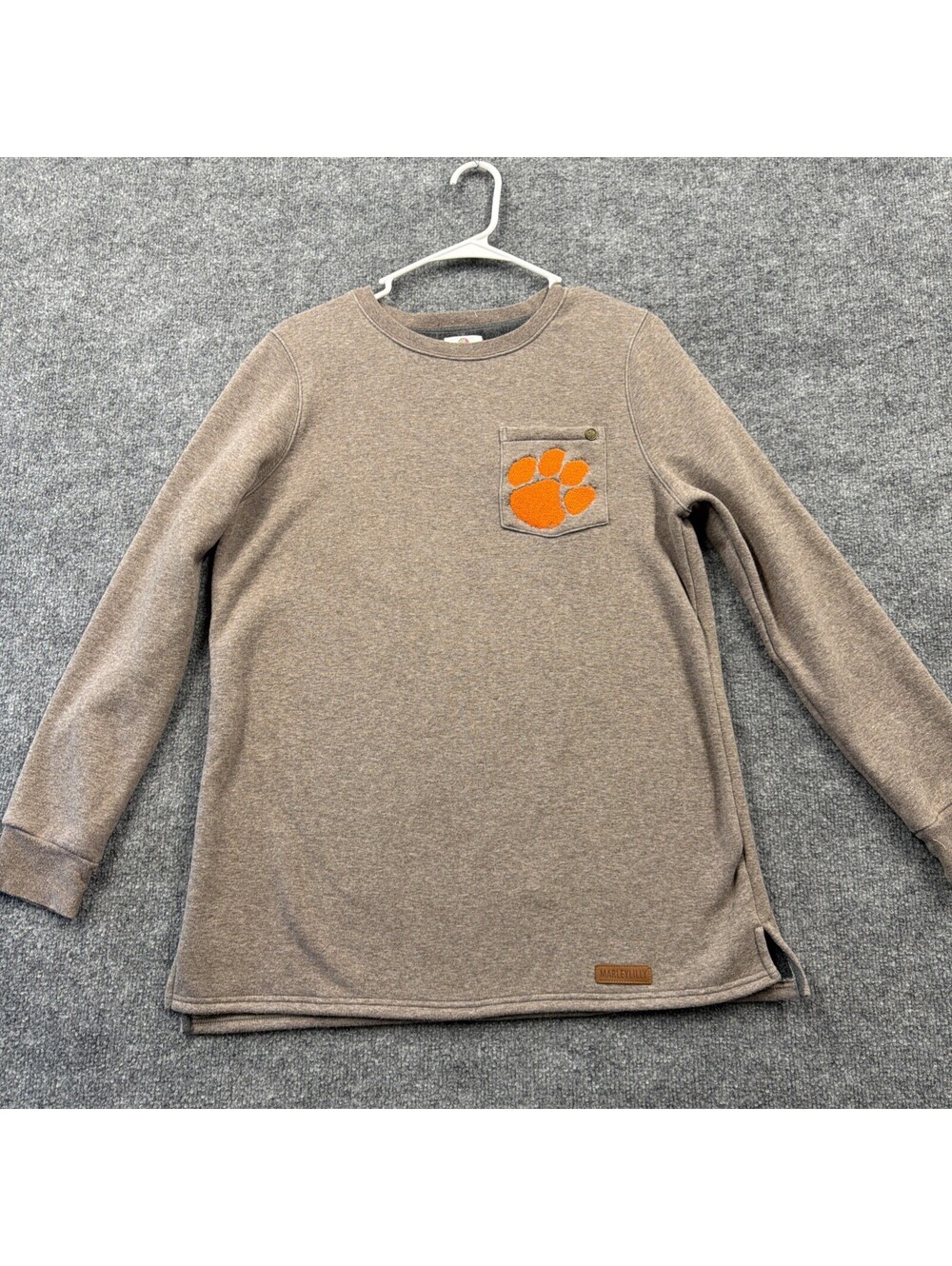 Marley Lilly Clemson Brown Sweater Women's Size Small Super Soft